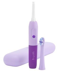 HUM by Colgate Smart Battery Bluetooth Enabled Toothbrush W/Travel Case, Purple